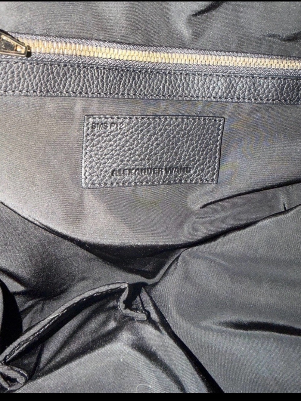 Alexander Wang Oversized Black Pebbled Leather Weekender Travel Tote Bag Minimal - Picture 8 of 11